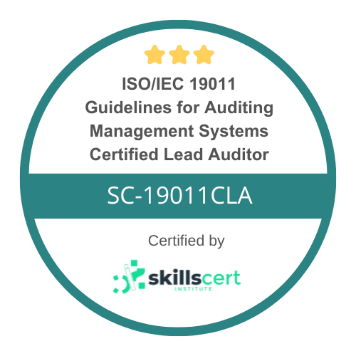 ISO/IEC 19011 Guidelines for Auditing Management Systems  Certified Lead Auditor SC-19011CLA