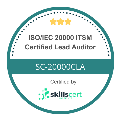 ISO/IEC 20000 ITSM Certified Lead Auditor SC-20000CLA