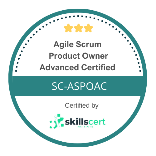 Agile Scrum Product Owner Advanced Certified SC-ASPOAC