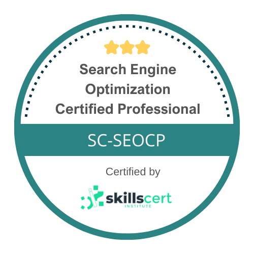 Search Engine Optimization Certified  Professional SC-SEOCP
