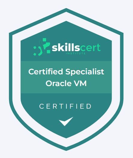 Certified Specialist Oracle VM