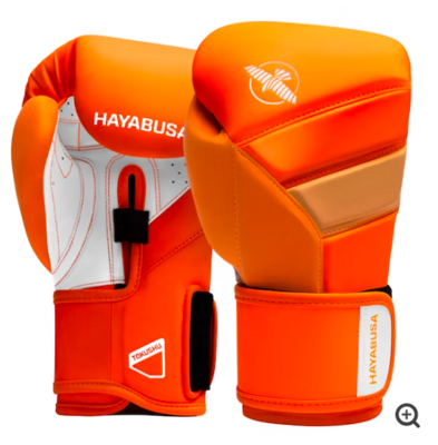 Hayabusa T3 Neon Boxing Gloves - Neon Orange