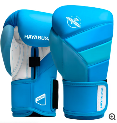 Hayabusa T3 Neon Boxing Gloves - Neon Blue