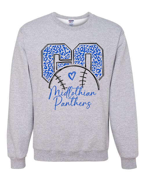 Go Midlothian Panthers Softball/ Baseball Spirit Shirt