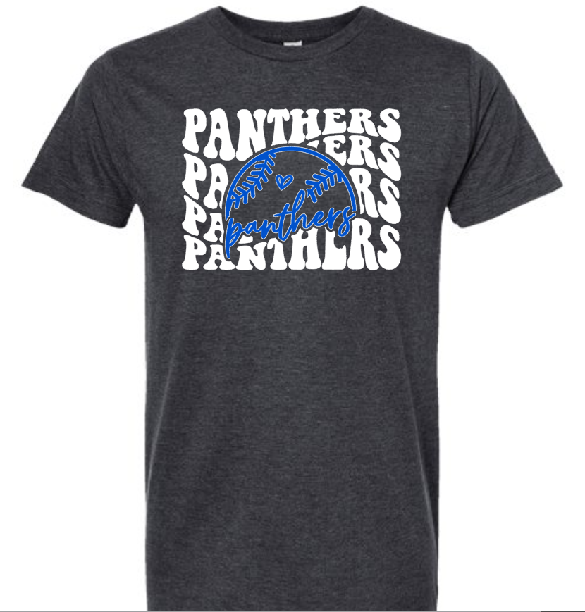 Panthers Retro Softball/ Baseball Spirit Shirt