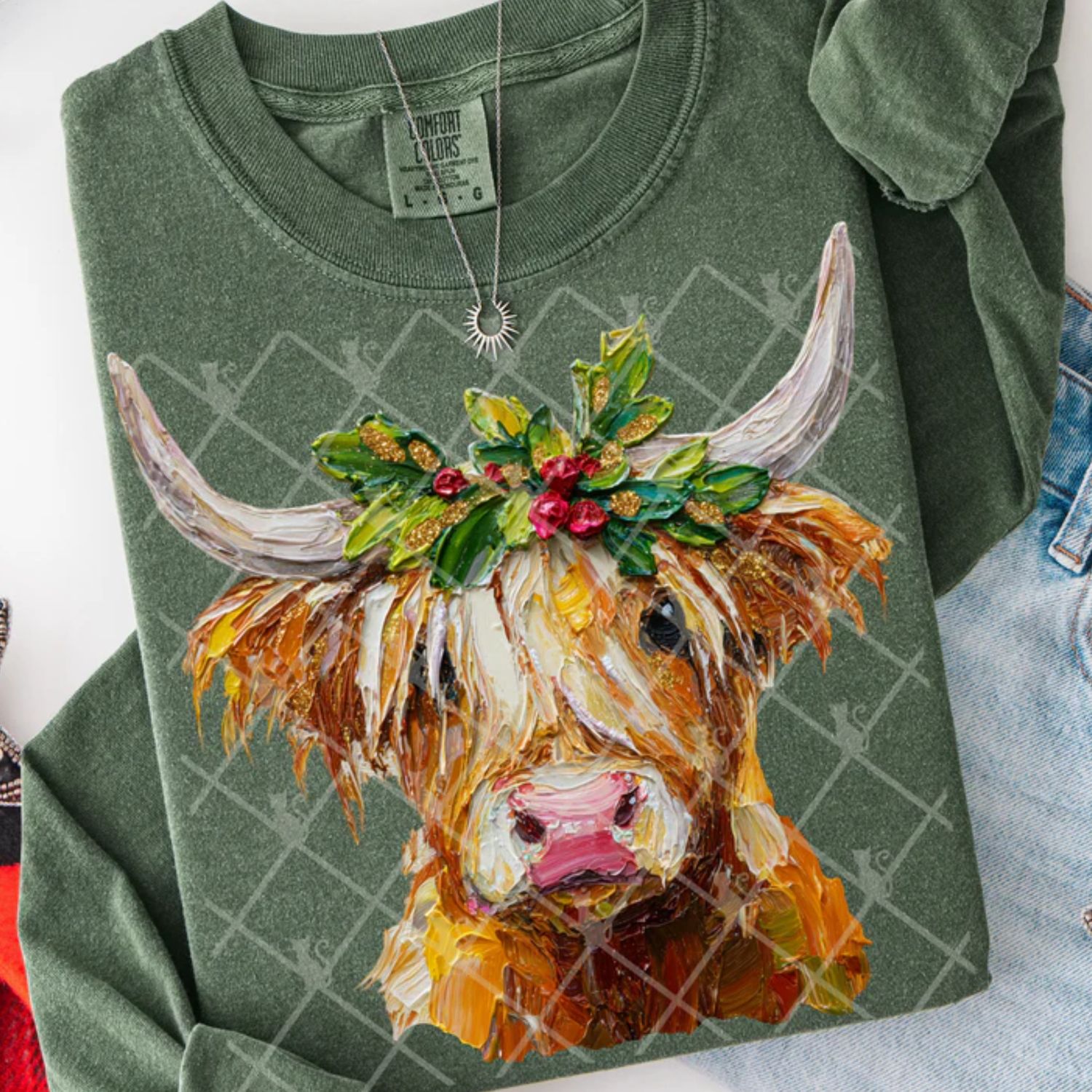 Painted Highland Cow