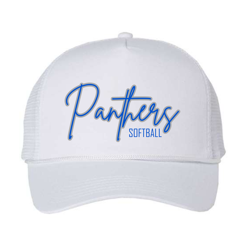 Panther Softball Scripted Trucker Hat