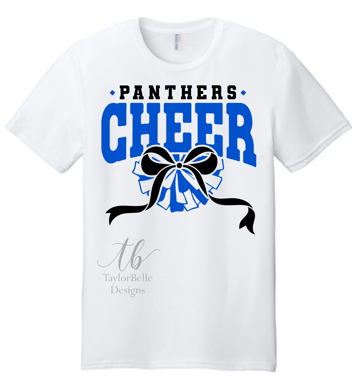PANTHERS CHEER POMS/ BOW