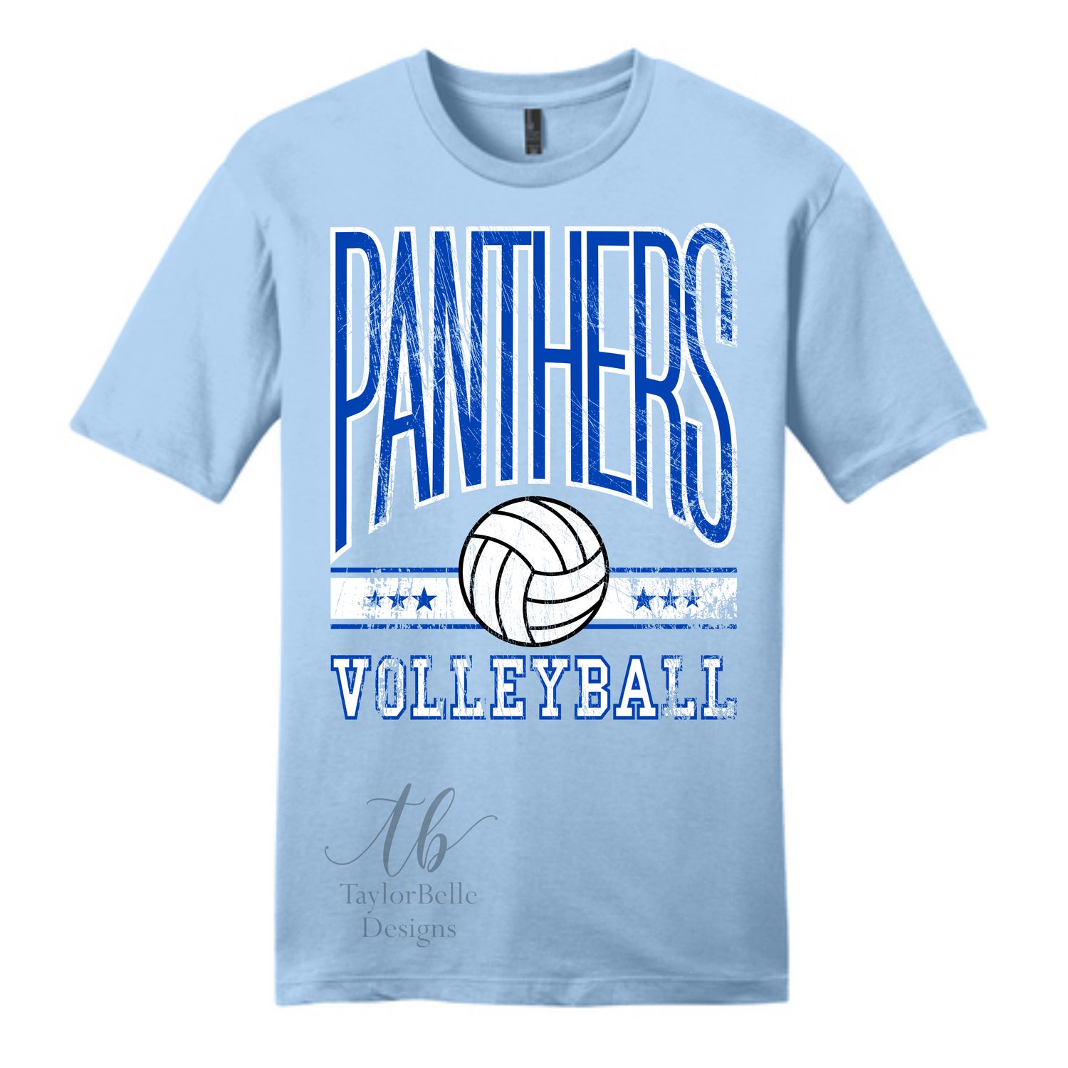 PANTHERS VOLLEYBALL DISTRESSED