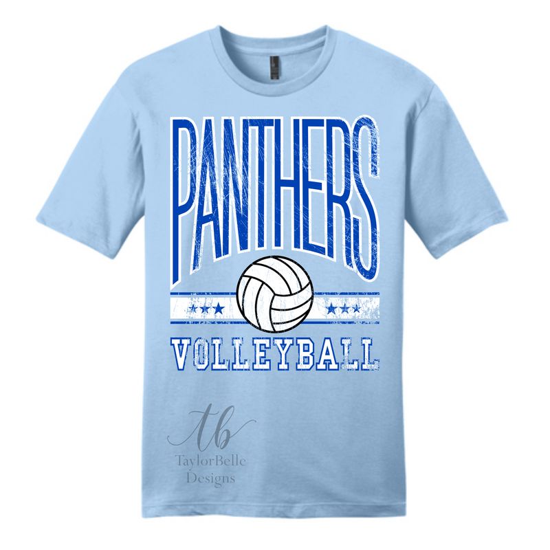 PANTHERS VOLLEYBALL DISTRESSED