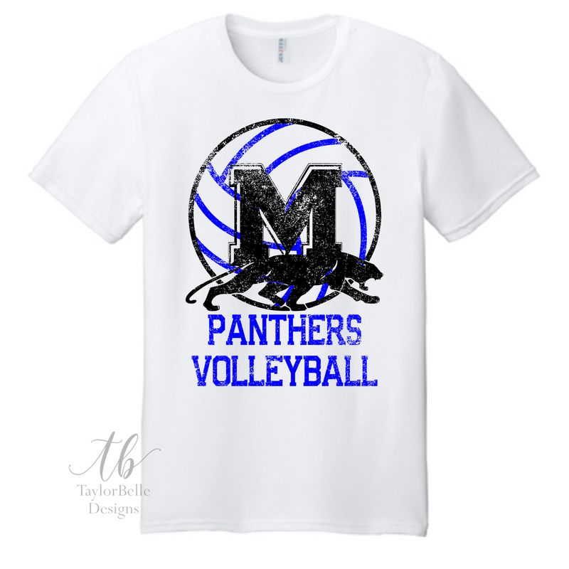 PANTHERS VOLLEYBALL DISTRESSED M