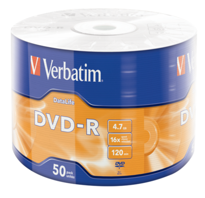 Verbatim DVD-R 16x 4.7GB DATALIGFE 50pack