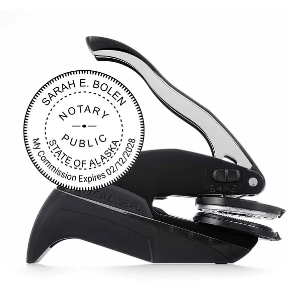 Alaska Notary Round Seal Embosser