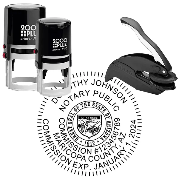 Arizona Round Notary Seal