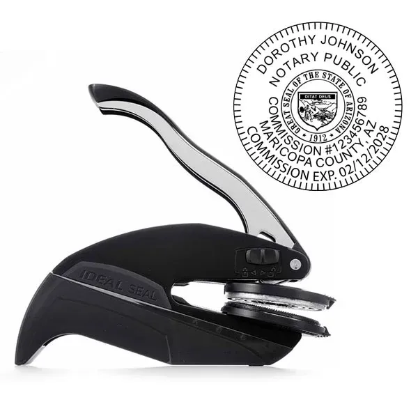 Arizona Notary Round Seal Embosser