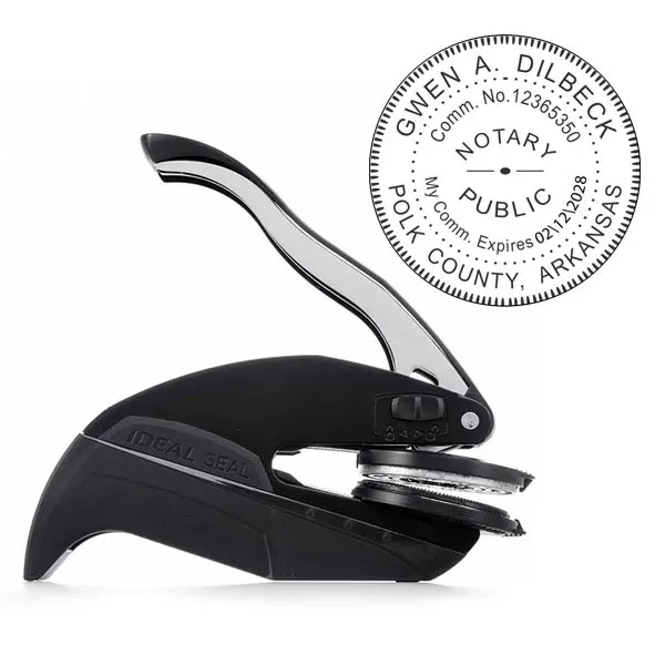 Arkansas Notary Round Seal Embosser