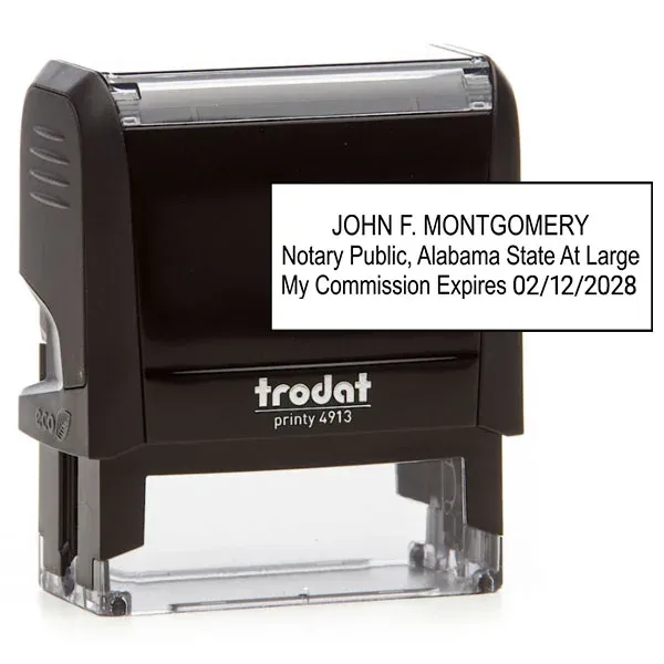 Alabama   Notary Rectangle Stamp