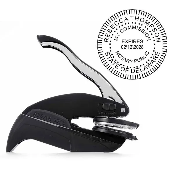 Delawere Notary Round Seal Embosser