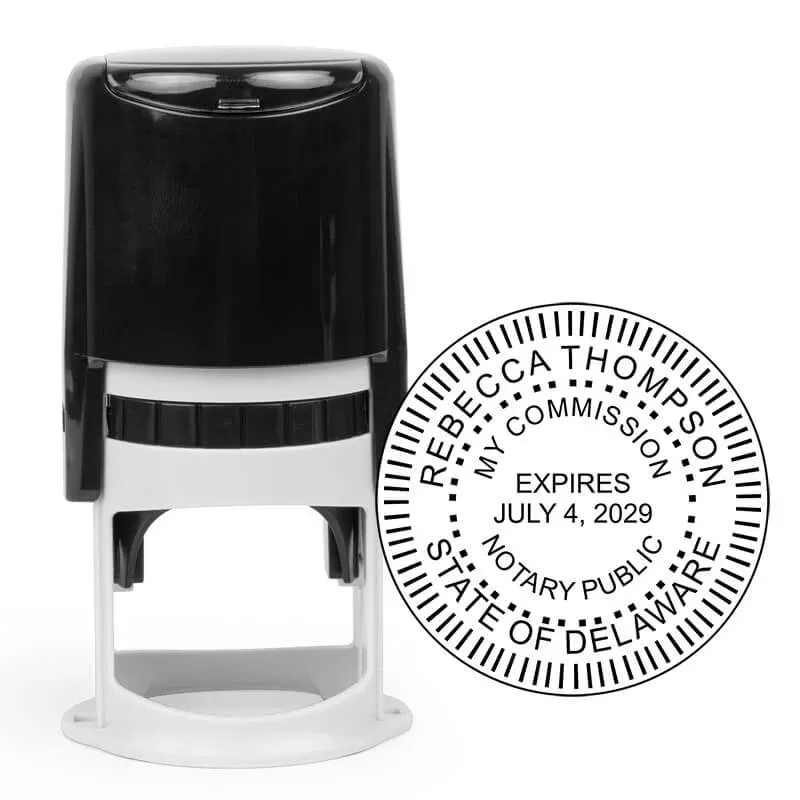 Delawere Round Notary Seal