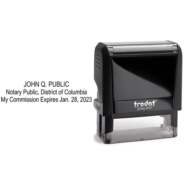District of Columbia Notary Expiration Stamp