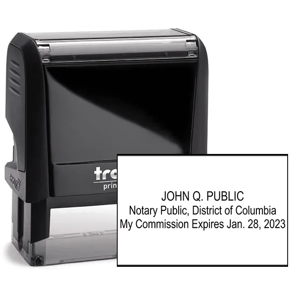 District of Columbia Notary Expiration Stamp
