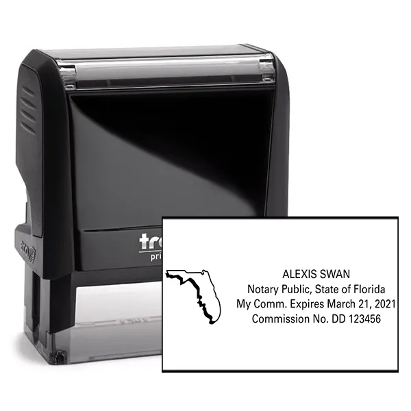 Florida State Shape Notary Public Seal