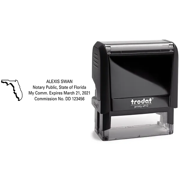 Florida State Shape Notary Public Seal