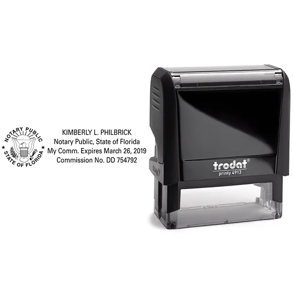 Florida Great Seal &amp; Rising Sun Notary Public Stamp