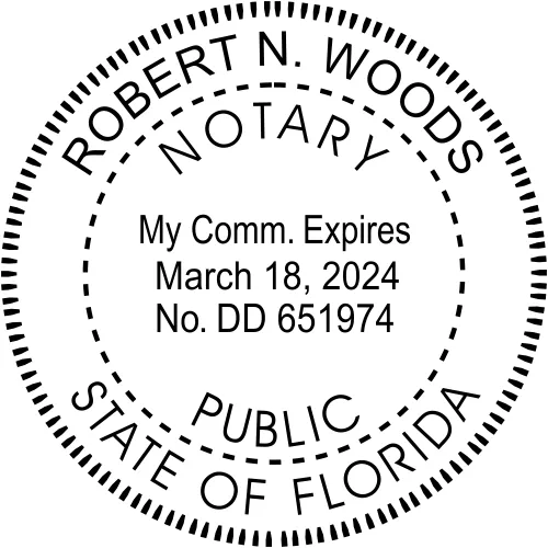 Florida Notary Public Stamp Seal