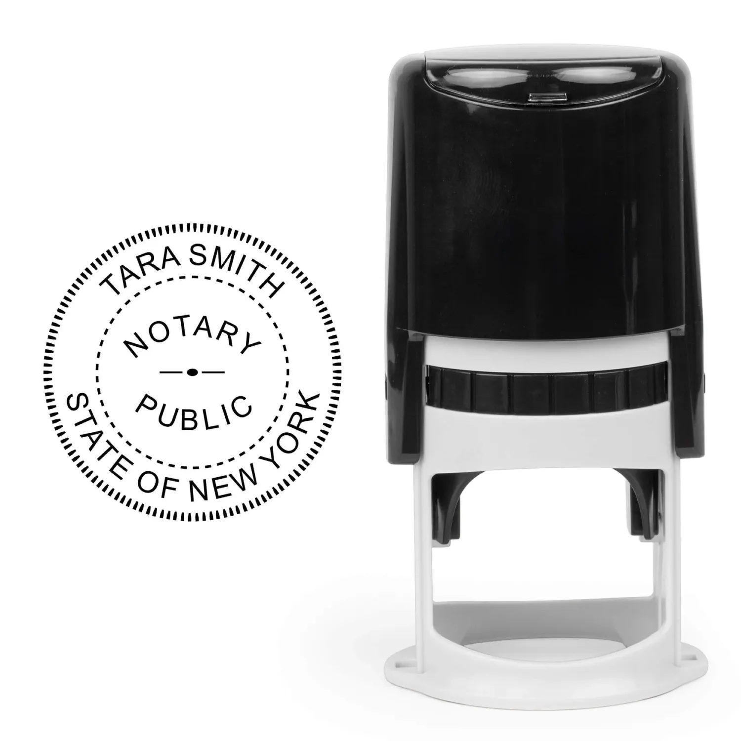 New York Round Notary Stamp