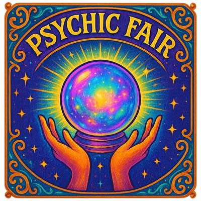 PSYCHIC FAIR:  Friday,  Oct. 31st 7:00  -  9:30 PM