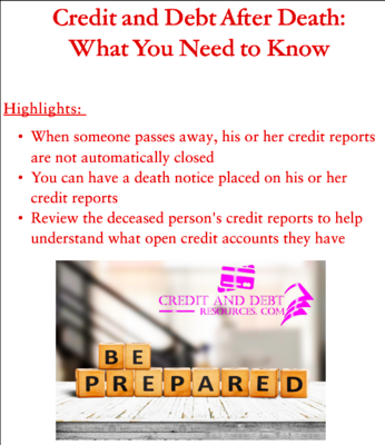 Credit and Debt after Death: What You Need to Know