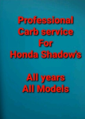 Honda Shadow Professional Carb Clean and Rebuild service for ALL Years (TWIN CARBS/V-TWIN CARBS)