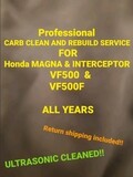 Honda Manga VF500 Professional Carb Clean and Rebuild Service for All Years