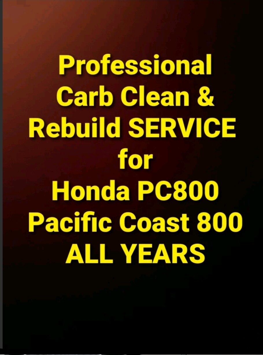 Honda PC800 Professional Carb Clean and Rebuild Service for all years