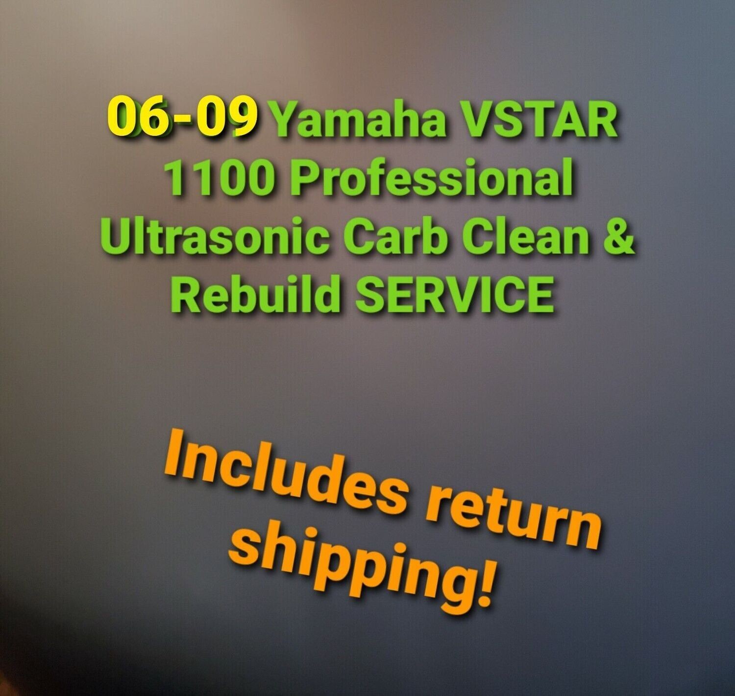 99-09 Yamaha VSTAR 1100 Professional Carb Clean &amp; Rebuild Service XVS1100 XVS11S