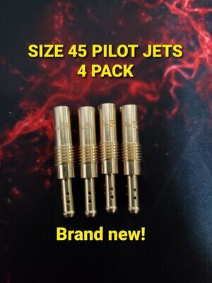 NEW SIZE 45 PILOT JETS 4-pack Slow Jets Honda Magna VF500F VF700 VFR750 ST1100 carbs