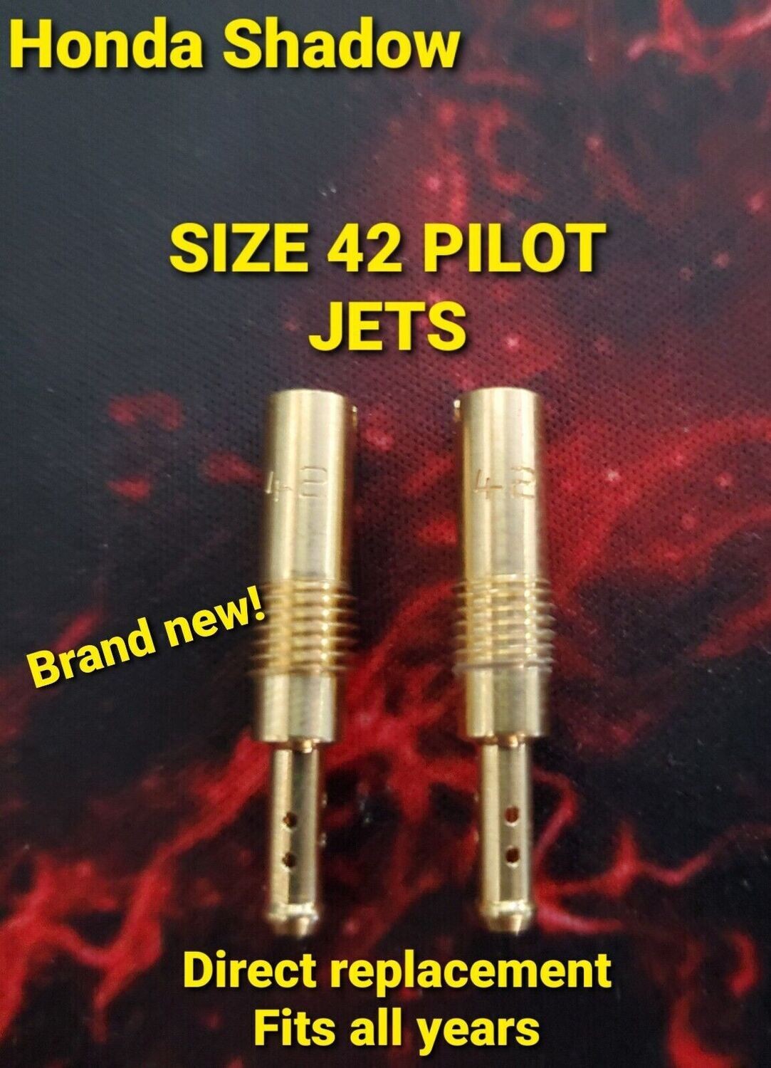 83-07 Honda Shadow SIZE 42 PILOT JETS 500 600 700 750 800 1100 NT650 PC800 carbs Slow Jets VTwin