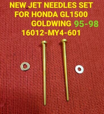 Honda GL1500 Goldwing 95-98 New Jet needle set pair 16012-MY4-601 New W/washers