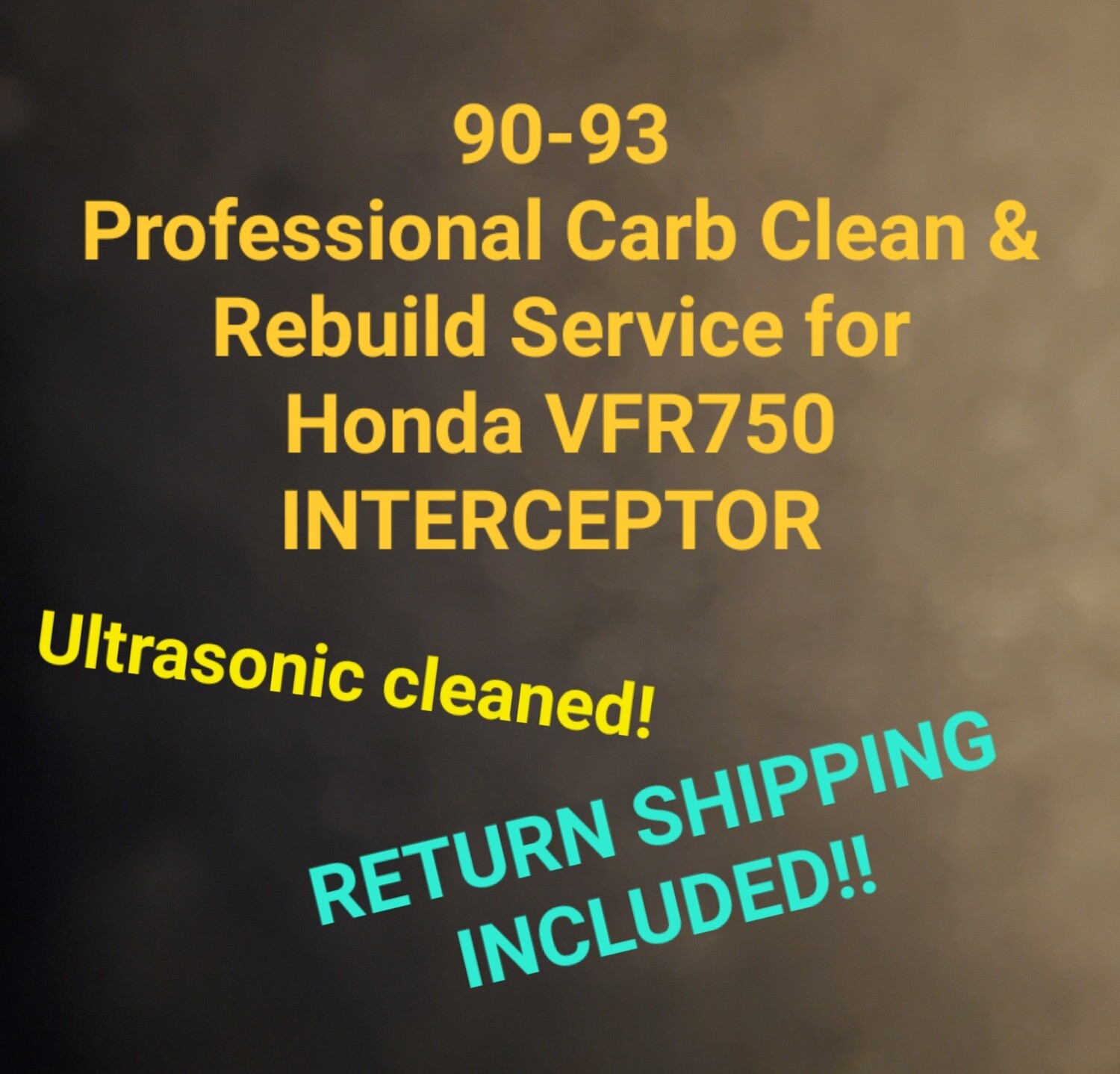 Professional Carb Clean &amp; Rebuild Service for Honda VFR750 Interceptor 90-93