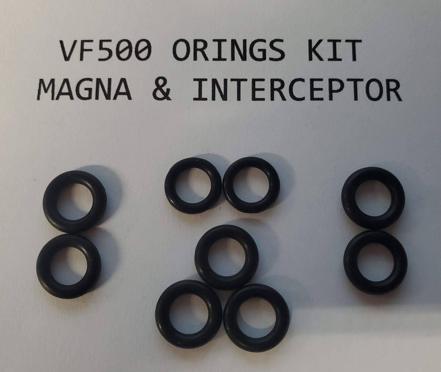 VF500 Magna &amp; Interceptor New Fuel Orings - All Years! Guaranteed to fit and work!!