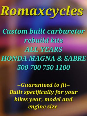 Custom built Honda Magna &amp; Sabre Guaranteed To Fit!! Rebuild kits made specifically for your bike!! 500 700  750 1100