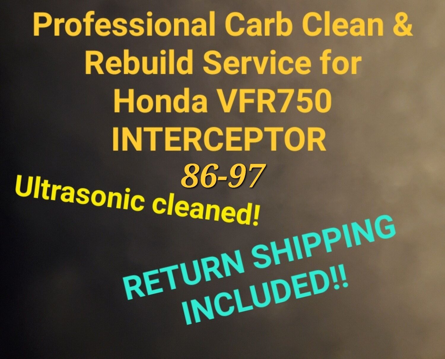Professional Carb Clean &amp; Rebuild Service for Honda VFR750 Interceptor 86-97