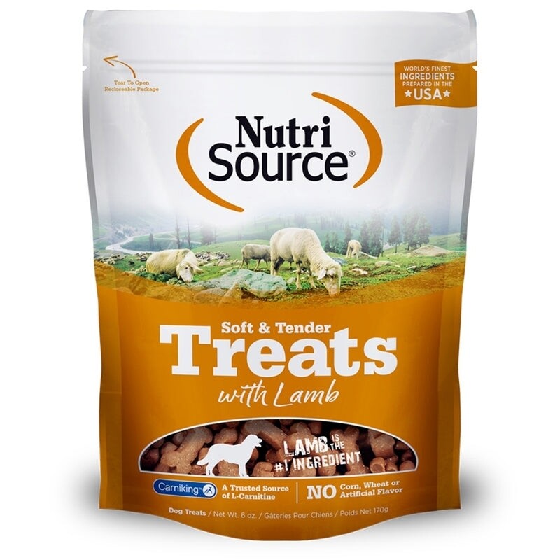 NutriSource Soft and Tender Dog Treats Lamb 6oz