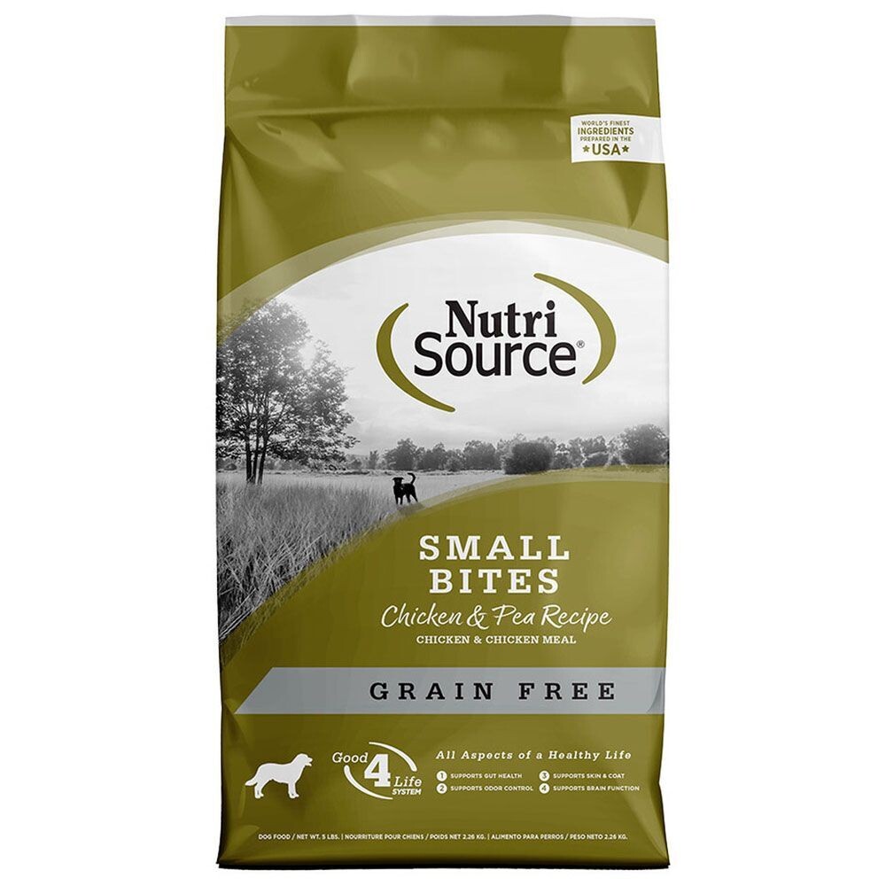 NutriSource Grain Free Small Bites Chicken and Pea 15lb