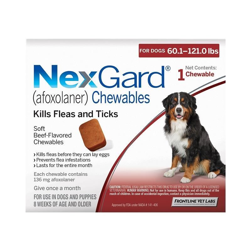 NexGard 60-121lb Single Dose
