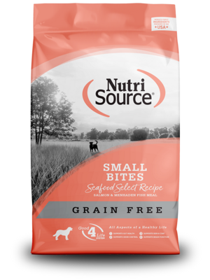 NutriSource Grain Free Small Bites Seafood Select 4lb