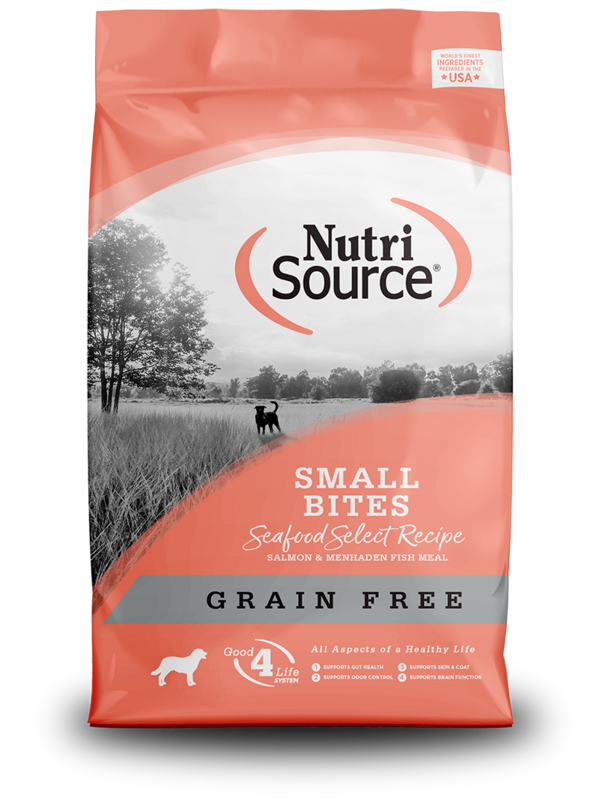 NutriSource Grain Free Small Bites Seafood Select 4lb