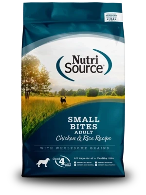 NutriSource Adult Small Bites Chicken and Rice 15lb