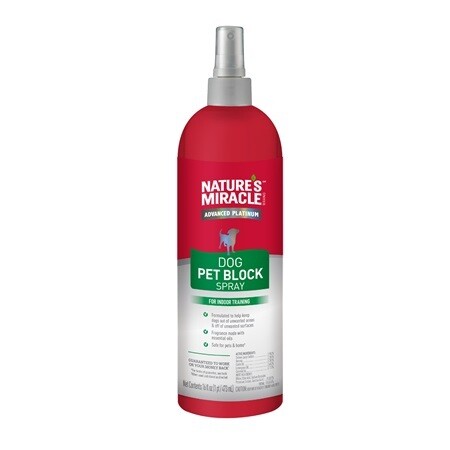 Nature&#39;s Miracle Dog Pet Block Spray 16oz